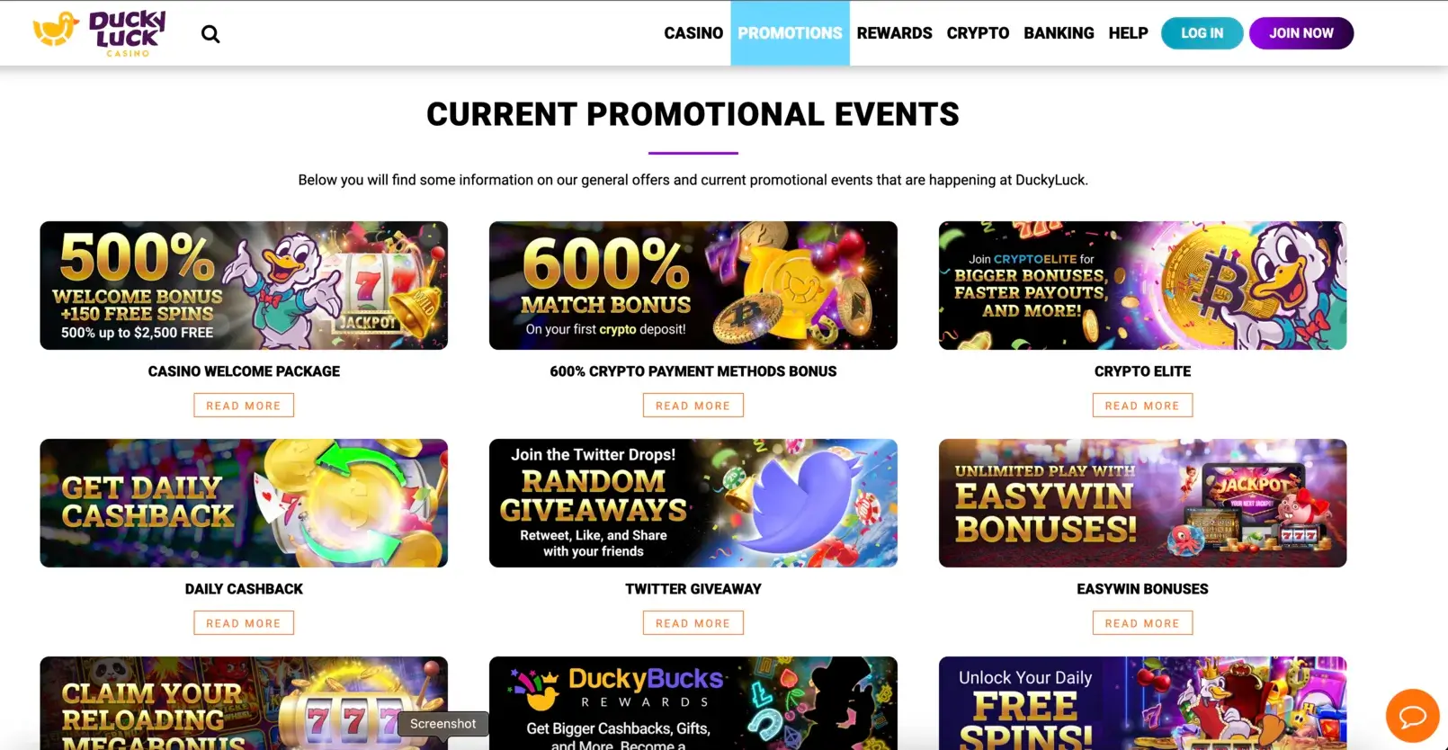 DuckyLuck Casino Bonus Codes & Offers 2023