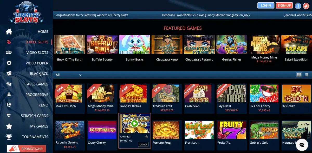 Liberty Slots Online Casino Software