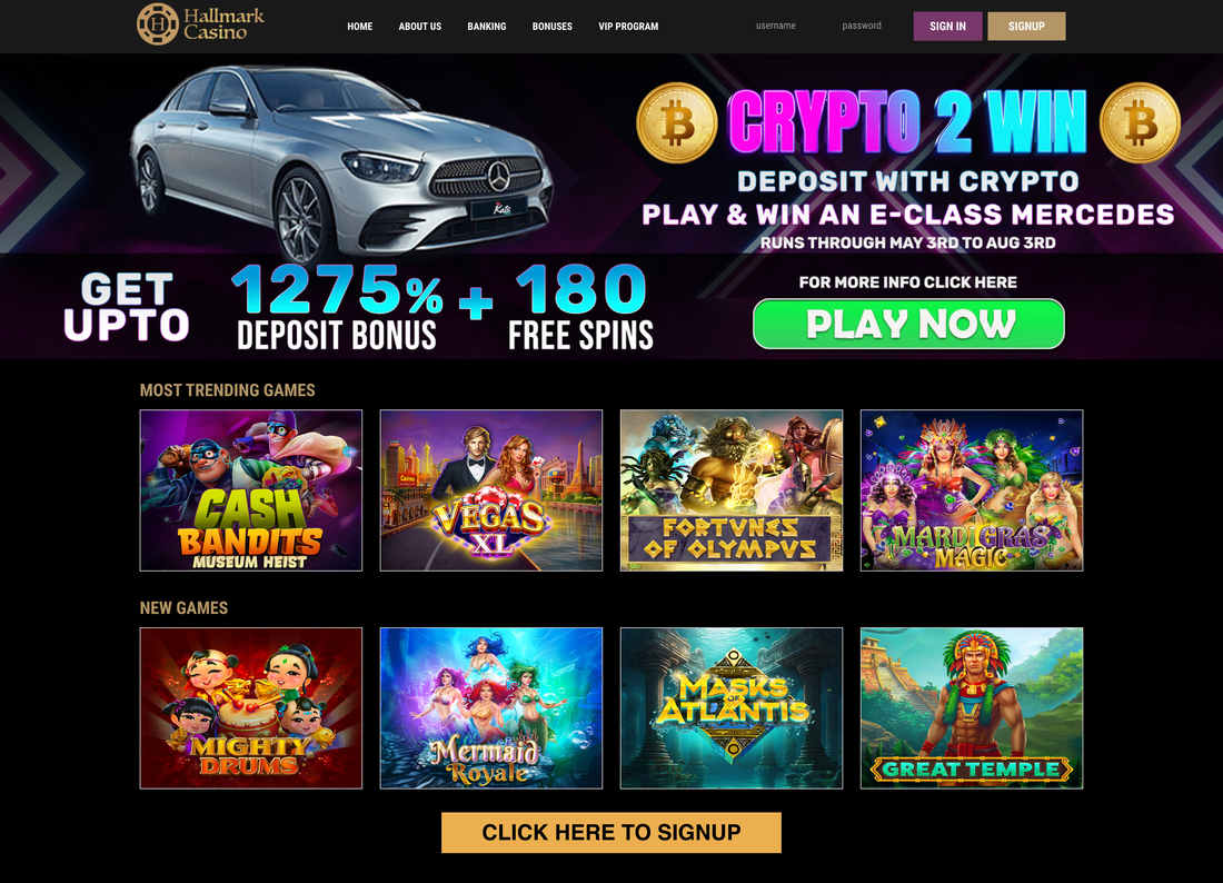 hallmark online casino bonus codes